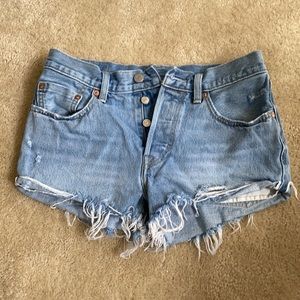 Levi’s 501 Light Wash Denim Shorts
